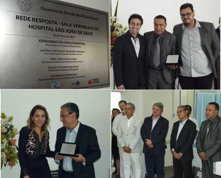Sala Vermelha do Hospital São João de Deus em Divinópolis é inaugurada, em meio a explícitos elogios à gestão atual e veladas críticas à passada